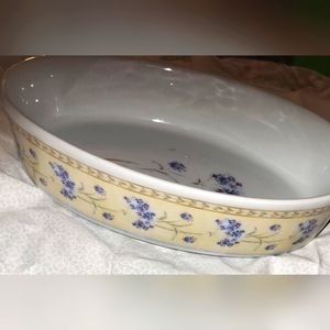 Vintage heritage mint enchanted garden casserole dish